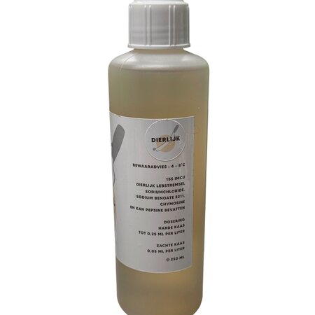 Hobby Kaas Dierlijk stremsel 250 ml – Voor regelmatig en groter kaas maken