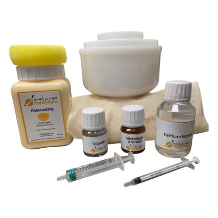 Hobby Kaas Kaasmaak probeerset Gouda 800 gram – stevige Gouda wiel kaasvorm