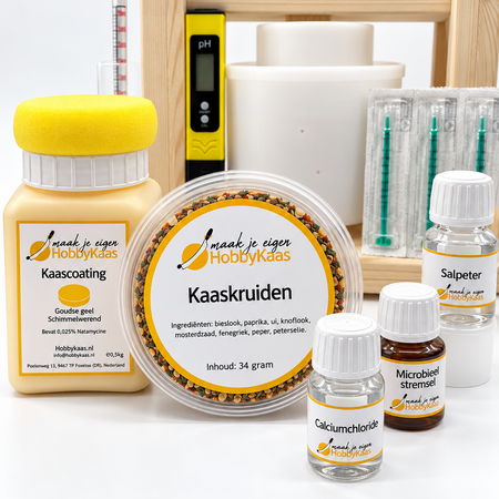 Hobby Kaas Complete Gouda kaasmaakset met kaaspers | Beste Keuze voor beginners