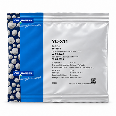 CHR Hansen Chr. Hansen YC-X11 50U | Volle yoghurtcultuur voor 250 lite