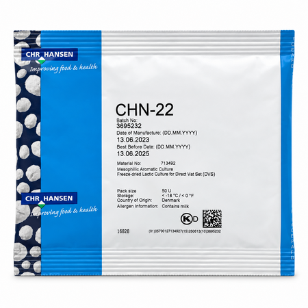 CHR Hansen CHR Hansen CHN-22 DVS 50U | Aromatische cultuur voor kaas & zuivel