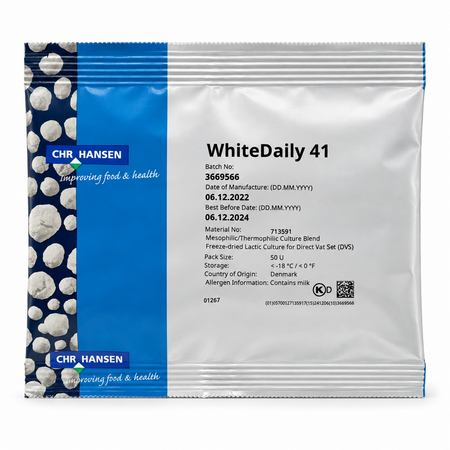 CHR Hansen Chr. Hansen WhiteDaily 41 DVS 50U – startcultuur voor feta, witte kaas en saladekaas