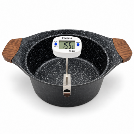 Hobby Kaas Digitale kaasthermometer met pannenklem | HobbyKaas