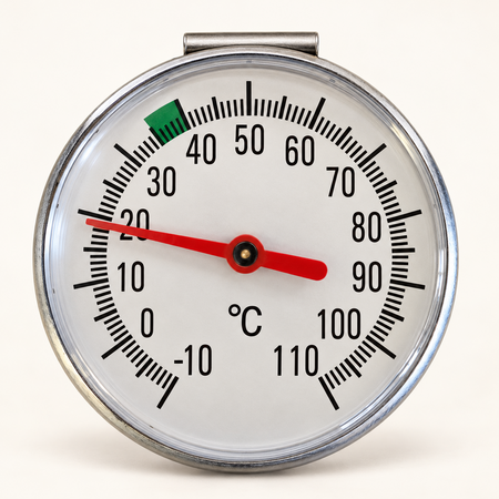 Hobby Kaas Analoge kaasthermometer met 15 cm sonde en panclip – zonder batterijen