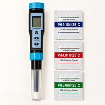 Digitale pH-meter met prik-elektrode voor kaas