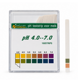 Eigen merk pH-teststrips 4–7 voor kaasmelk | 100 stuks