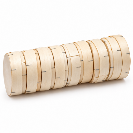 Eigen merk Houten Camembert doosjes met deksel – 10 stuks voor verpakken, bewaren en presenteren