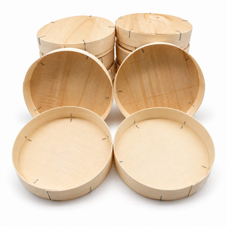 Eigen merk Houten Camembert doosjes met deksel – 10 stuks voor verpakken, bewaren en presenteren