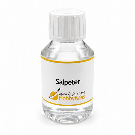 Hobby Kaas Salpeter 100 ml voor kaas – natriumnitraat E251 / kaliumnitraat E252 met 6 ml doseerspuit