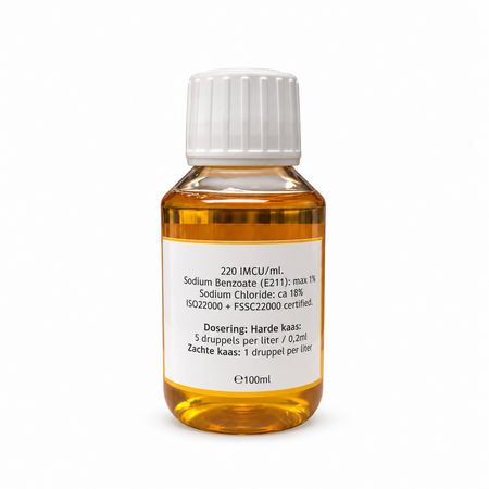 Hobby Kaas Halal stremsel 100 ml – 220 IMCU microbieel stremsel met doseerspuit