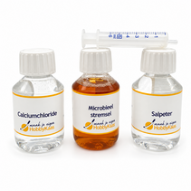 Kaasadditieven set 100 ml – stremsel, calciumchloride & salpeter