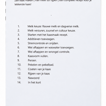 Hobby Kaas Kaas maak probeerset Gouda 450 gram – voordelig zelf kaas maken