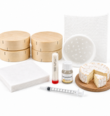 Hobby Kaas Zelf Camembert maken – complete probeerset met Franse Beaugel 9 cultuur, kaasvorm en rijpingsmaterialen