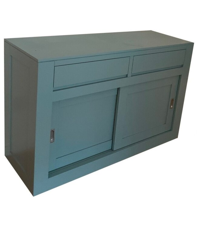 Dressoir turquoise design soft close 140cm