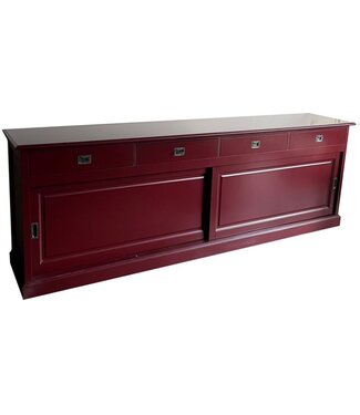 Kasten van de Koning Dressoir wijnrood Putten 260cm