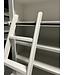 Boekenkast wit met trap Leerdam 100 x 240 cm
