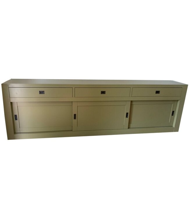 Dressoir Hasselt rietgroen 300cm