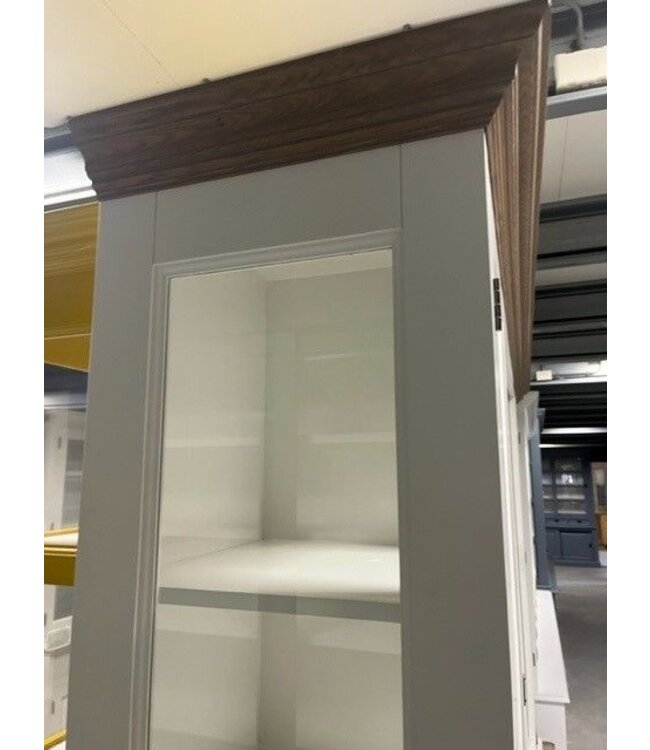 Buffetkast wit met eiken lijsten Eelde 225cm