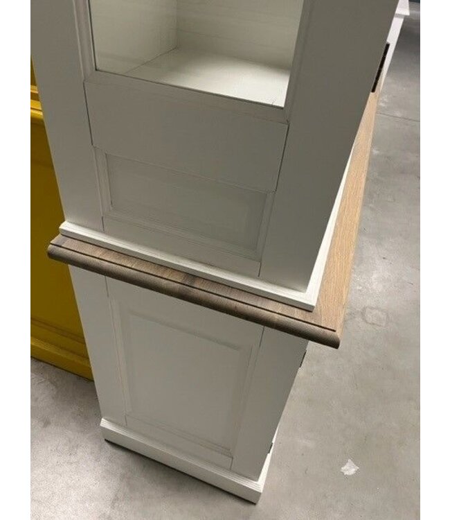 Buffetkast wit met eiken lijsten Eelde 225cm