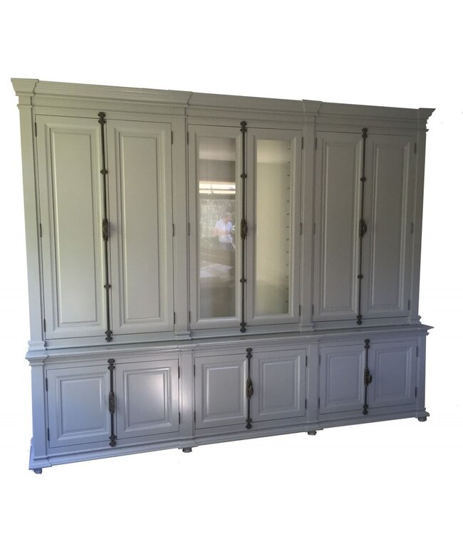 Buffetkast grijs espagnoletsluiting Lara 300cm