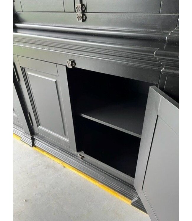Buffetkast zwart - grijs Lara 300 x 240cm espagnoletsluiting