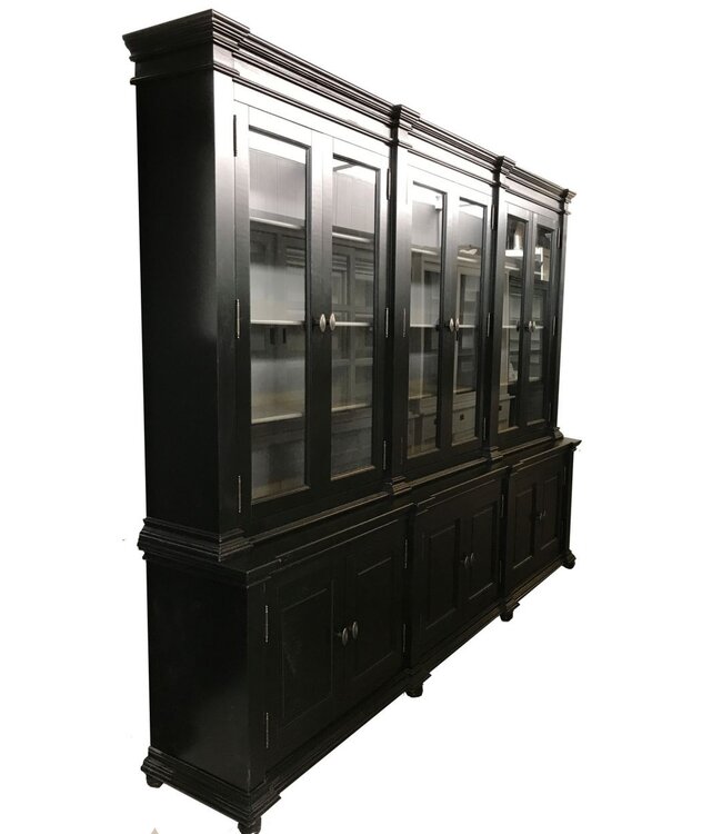 Buffetkast zwart - grijs Lara 300 x 240cm espagnoletsluiting