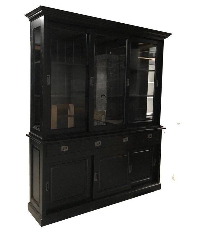 Buffetkast zwart – zwart Jubbega 180cm