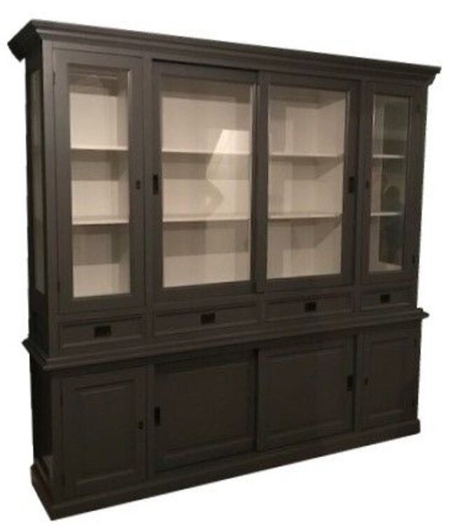 Buffetkast antraciet Spijk 225cm