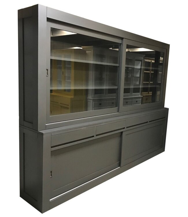 Buffetkast antraciet - antraciet Diemen 300cm