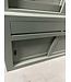 Buffetkast XL Engels groen Leek 160 x 240cm dichte deur
