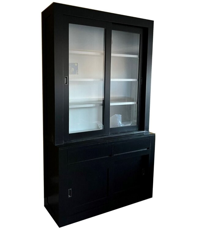 Buffetkast zwart design soft close 140 x 240cm