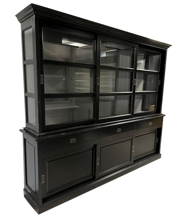 Buffetkast zwart - grijs Beverwijk 260 x 220cm