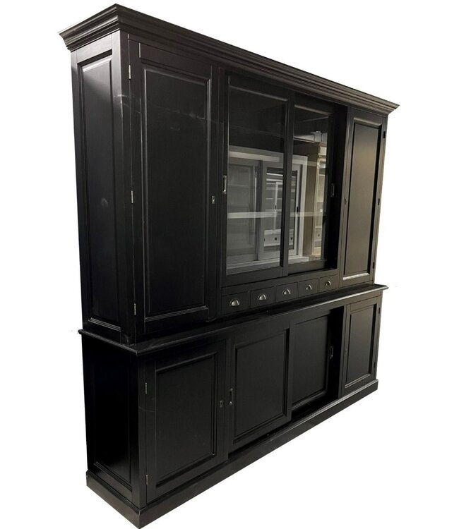 Buffetkast zwart - grijs Gieten 260 x 230cm