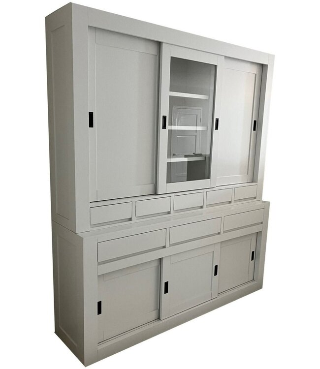 Buffetkast wit Otterlo dichte zijdeuren 200cm