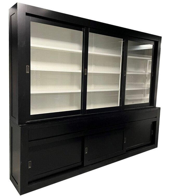 Buffetkast zwart – wit Enschede XXL 300 x 240cm