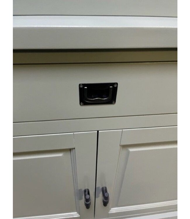 Buffetkast Soest wit met stalen deuren 250cm