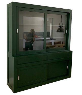 Kasten van de Koning Buffetkast mosgroen design 200cm