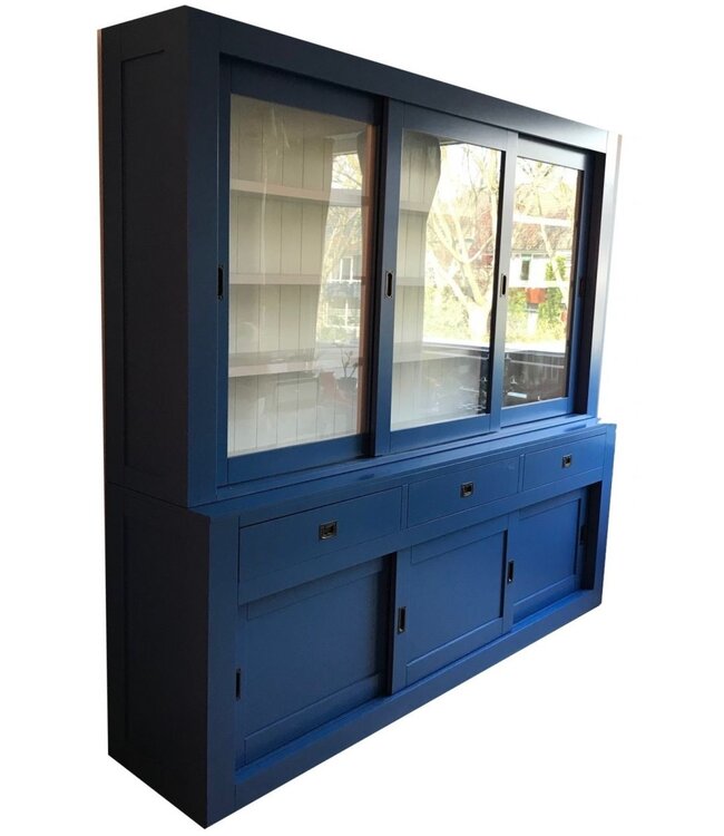 Buffetkast blauw Enschede 240cm soft close