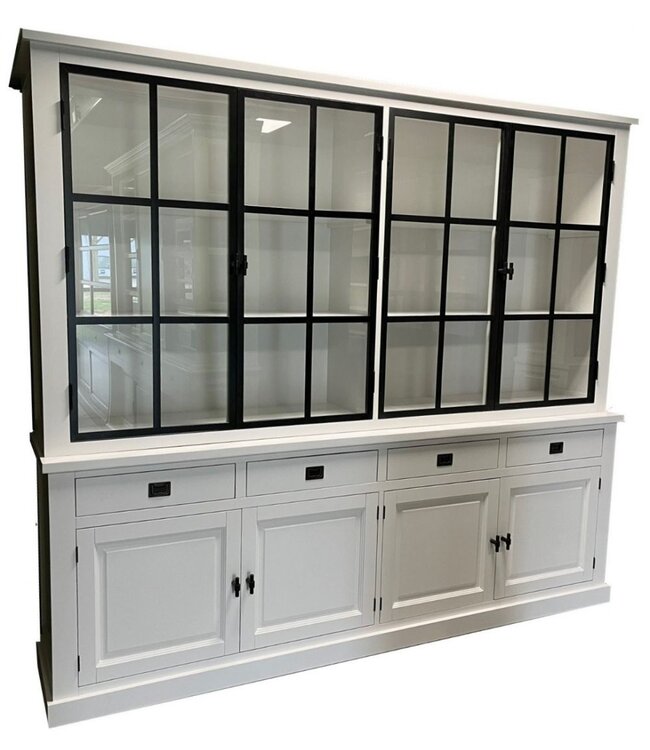 Buffetkast Soest wit met stalen deuren 250cm