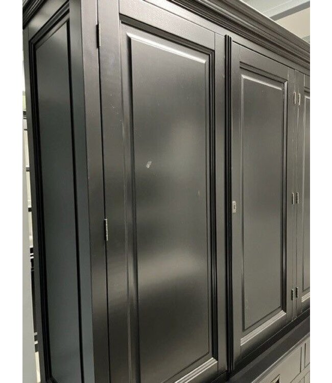 Buffetkast Dronten zwart 100 x 240cm dichte deuren