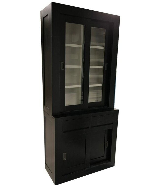 Buffetkast zwart design soft close 100cm