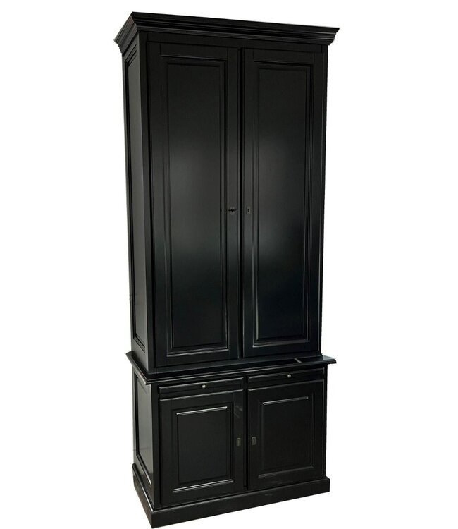 Buffetkast zwart Elsloo dichte deuren 105 x 240cm