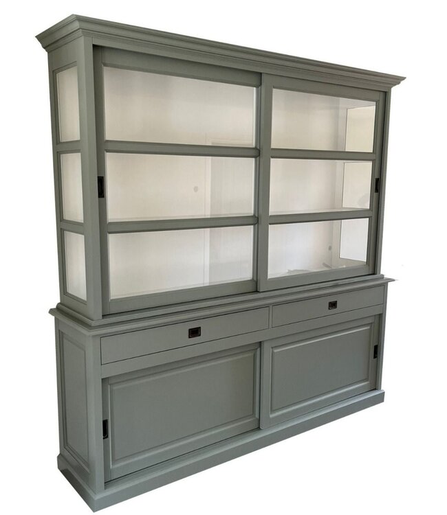 Buffetkast Engels groen Putten 220cm