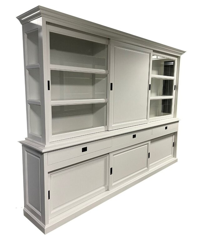 Buffetkast wit Deurne 300cm dichte middendeur