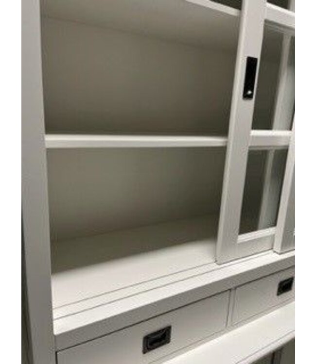 Buffetkast zwart - grijs Sittard 160cm