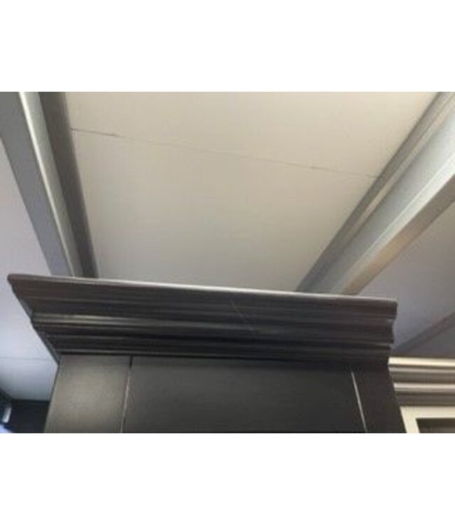 Buffetkast zwart Putten 220cm dichte zijdeuren