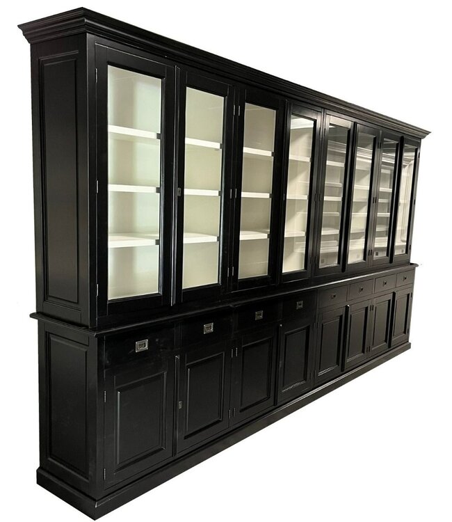 Buffetkast Dronten XXL zwart - wit 400 x 220cm