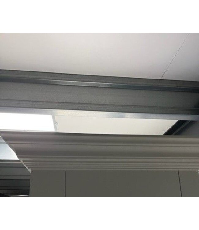 Buffetkast wit Putten 240cm dichte zijdeuren