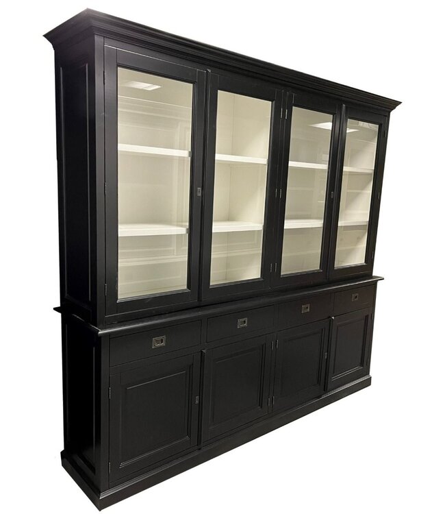 Buffetkast Dronten zwart - wit 250cm