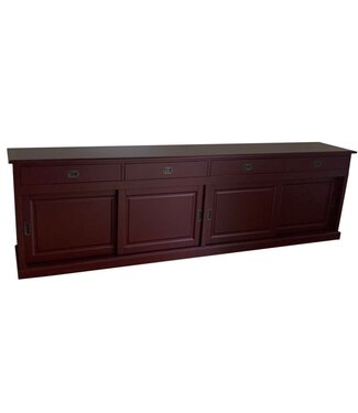 Kasten van de Koning Dressoir rood Born 300cm